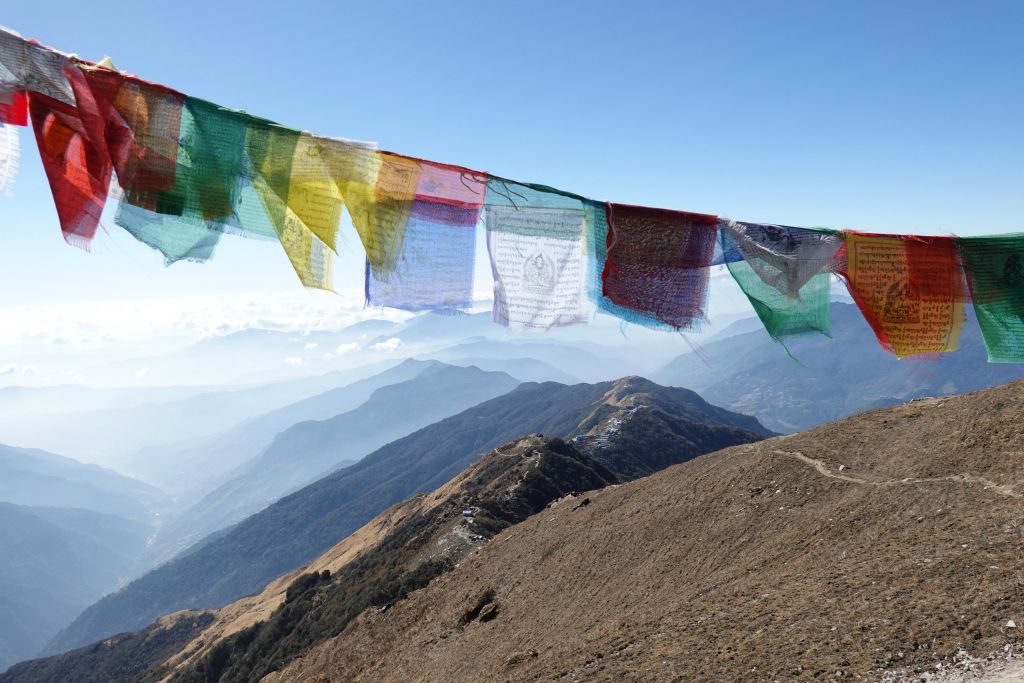 Vue sur High Camp au loin 